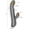 ONINDER Oslo Vibration &amp; Rotation Juodas - Dual Action App-Controlled Device