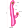 Rožinė ONINDER Oslo Rožinė Dual-Action Massager with App &amp; Rotation, Atsparus vandeniui
