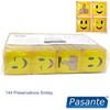 Pasante Healthcare Pasante Smiley 54mm Latex Condoms 144-Pack - Fun Multi-Designs