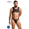 Passion Men Passion Body Adam Juodas S/M - Elegant Polyurethane &amp; Polyester Bodysuit