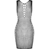 Passion Woman Bodystockings Passion - BS097 Net Dress - Juodas