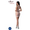Passion Woman Bodystockings PASSION BS097 Baltas Bodystocking One Size - Elegant Mesh Design