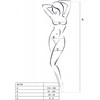 Passion Woman Bodystockings PASSION BS100 Bodystocking Juodas - Comfortable Mesh One Size