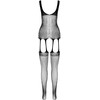 Passion Woman Bodystockings Passion Eco Collection Bodystocking BS007 Juodas - Sustainable One Size