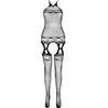Passion Woman Bodystockings PASSION ECO BS006 Raudona Bodystocking - Eco-Friendly, Universal Size