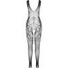 Passion Woman Bodystockings PASSION Eco Collection Bodystocking BS012 Juodas - Sustainable One Size Lingerie