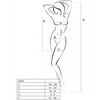 Passion Woman Bodystockings Passion BS026 Bodystocking Baltas Dress-Style, One Size