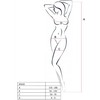 Passion Woman Bodystockings PASSION BS020 Baltas Fishnet Bodystocking One Size - Elegant Lace Design