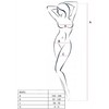 Passion Woman Bodystockings PASSION BS031 Bodystocking Juodas - Elegant Fishnet One Size