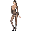 Passion Woman Bodystockings PASSION BS031 Bodystocking Juodas - Elegant Fishnet One Size