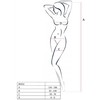Passion Woman Passion BS032 Raudona Bodystocking - Fishnet Mesh, One Size