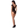 Passion Woman PASSION BS064 Bodystocking Juodas - Elegant Lace Mesh, One Size