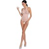Passion Woman Passion BS087 Bodystocking Baltas Fishnet Lace One Size