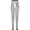 PASSION WOMAN GARTER &amp; STOCK PASSION ECO S007 Bodystocking Baltas - Eco-Friendly Recycled Material, One Size