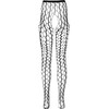 PASSION WOMAN GARTER &amp; STOCK PASSION ECO S007 Bodystocking Baltas - Eco-Friendly Recycled Material, One Size