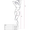 PASSION WOMAN GARTER &amp; STOCK PASSION S026 Juodas Elegant One Size Tights with Imitation Garter Design