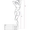 PASSION WOMAN GARTER &amp; STOCK PASSION S027 Juodas Decorative Garter-Style Tights One Size