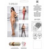 PASSION WOMAN GARTER &amp; STOCK PASSION TIOPEN 001 Raudona 3/4 Length 20 DEN Stockings - Classic Style