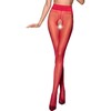 PASSION WOMAN GARTER &amp; STOCK PASSION TIOPEN 001 Raudona 20 DEN Open-Crotch Tights Size 1/2