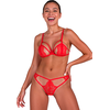 Passion Woman Sets PASSION Anuvera Fire Brick Lace Bra &amp; Thong Set S/M - Elegant Design