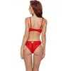 Passion Woman Sets PASSION Denelia Lingerie Set Raudona S/M - Bra &amp; Thong, Elegant Design