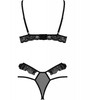 Passion Woman Sets Passion Dolly Two-Piece Lingerie Set Juodas L/XL Elegant Lace Design