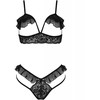 Passion Woman Sets Passion Dolly Two-Piece Intimate Set Juodas S/M - Lace &amp; Tulle Elegance