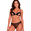 Passion Woman Sets Passion Intimari Lingerie Set Juodas L/XL - Lace Bra &amp; Mesh Panties