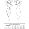 Passion Woman Teddies PASSION Evalie Bodysuit Juodas S/M - Elegant Lace Deep V Open Back