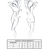 Passion Woman Teddies PASSION SENSIE Bodysuit Coral L/XL - Satin Elegance, Adjustable Straps