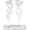 Passion Woman Teddies Mėlyna Passion Velmore Bodysuit Mėlyna S/M - Elegant Floral Lace Lingerie