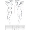 Passion Woman Teddies Passion Daryl Juodas Teddy S/M - Elegant Mesh Bodysuit for Women