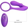 Pretty Love Bottom GRAŽUOLĖ MEILĖ - Warren Violetinė, belaidis nuotolinio valdymo pultas, 12 pulso bangos nustatymų, 12 vibracijos funkcijų