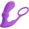 Pretty Love Bottom Pretty Love Warren Violet Dual Ring &amp; Vibrating Anal Plug Set, Remote Control