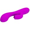PRETTY LOVE C-TYPE Pretty Love Gloria Intimate Silicone Dual-Motor System, Atsparus vandeniui, Violet