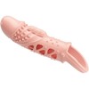 Pretty Love Cecelia Vibrating Extension Sleeve Natural TPR Adjustable Fit