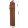 Pretty Love Chane Extension Sleeve Mulatto 5cm TPR Atsparus vandeniui