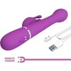 Pretty Love Dejon 3-in-1 Multifunction Rabbit Vibrator Violetinė Silicone