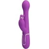 Pretty Love Dejon 3-in-1 Multifunction Rabbit Vibrator Violetinė Silicone
