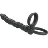 Pretty Love Dillion Dual-Motor Silicone Ring Juodas, 12 Modes, USB