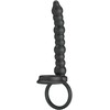 Pretty Love Dillion Dual-Motor Silicone Ring Juodas, 12 Modes, USB