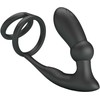 Pretty Love Emoni Juodas Silicone Dual Intimate Ring &amp; Plug, 12 Modes