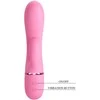 Pretty Love Flirtation Rožinė Pretty Love BW-500059 Silicone Dual Stimulation Vibrator Rožinė USB 10 Modes