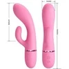 Pretty Love Flirtation Rožinė Pretty Love BW-500059 Silicone Dual Stimulation Vibrator Rožinė USB 10 Modes