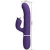Pretty Love Flirtation Pretty Love Rabbit Vibrator Licking System Violetinė Silicone 29 cm