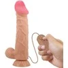 PRETTY LOVE HIGH GRADE BAILE - Slankiojanti oda 9,4'' Flesh Vibration lankstus siurbimo pagrindas TPR ABS