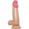 PRETTY LOVE HIGH GRADE BAILE - Sliding Skin 7,6'' Flesh, Suction base Bendable TPR