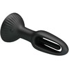 Pretty Love Hubert Silicone Plug with 7 Vibration Modes, Juodas