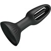 Pretty Love Hubert Silicone Plug with 7 Vibration Modes, Juodas