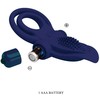 Pretty Love Male Mėlyna Pretty Love Bronson Mėlyna Double Silicone Ring 10-Mode Vibrating System
